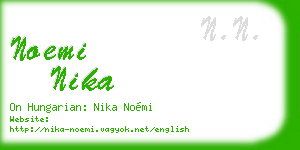 noemi nika business card